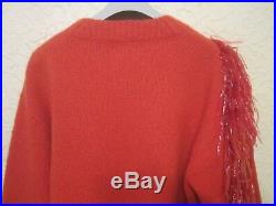 Dries Van Noten Mongolia Merino Wool-Cashmere-Polyamide-Blend Fringed Sweater