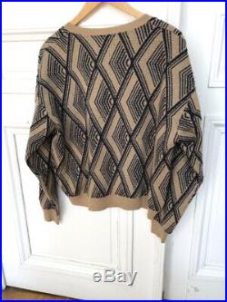 Dries Van Noten Runway Wool Cropped V Neck Sweater Size M / Medium