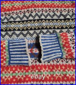 ERIBE Scotland Womens Wool Multicolor Fair Isle Sweater Jumper Size M