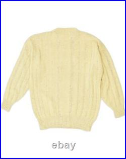 ERMENEGILDO ZEGNA Mens Crew Neck Jumper Sweater IT 50 Medium Yellow OV10