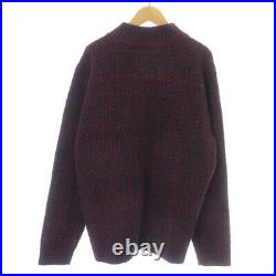 Eddie Bauer Cardigan Knitted Sweater Thick Long Sleeve High Neck Cable Used