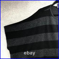 Eileen Fisher Cardigan Sweater Jumper Womens Medium Large Gray Stripe Lagenlook Eileen Fisher Cardigan Sweater Jumper Womens Medium Large Gray Stripe Lagenlook