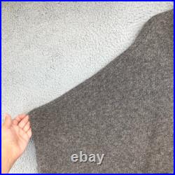 Eileen Fisher Poncho Sweater Jumper Womens Medium Large Gray Stripe Turtleneck