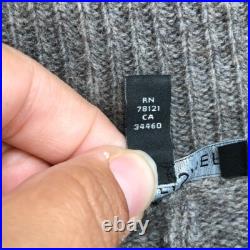 Eileen Fisher Poncho Sweater Jumper Womens Medium Large Gray Stripe Turtleneck Eileen Fisher Poncho Sweater Jumper Womens Medium Large Gray Stripe Turtleneck