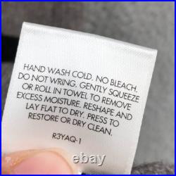 Eileen Fisher Poncho Sweater Jumper Womens Medium Large Gray Stripe Turtleneck