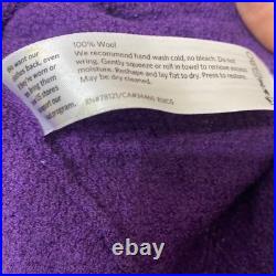 Eileen Fisher Purple 100% Wool V-Neck Sharkbite Hem Tunic Sweater Womens Medium Eileen Fisher Purple 100% Wool V-Neck Sharkbite Hem Tunic Sweater Womens Medium