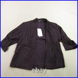 Eileen Fisher Sweater Womens Medium Petite Long Sleeve Outdoors Cardigan Casual