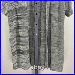 Eileen Fisher Sweater Womens Small Medium brown black knit cardigan casual