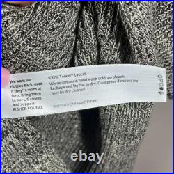 Eileen Fisher Sweater Womens Small Medium brown black knit cardigan casual