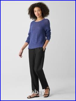 Eileen Fisher crewneck regular long sleeve sweater Medium Bluet