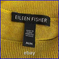 Eileen Fisher merino wool blend pocket sweater M