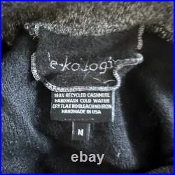 Ekologic Recycled Cashmere Patchwork Grunge Sweater Cropped