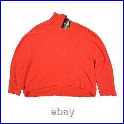 Emporio Armani Cardigan Womens MEDIUM red Long Sleeve sweater turtleneck Size M