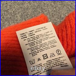 Emporio Armani Cardigan Womens MEDIUM red Long Sleeve sweater turtleneck Size M