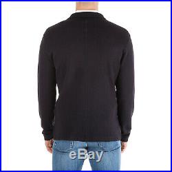 Emporio Armani Men's Jumper Sweater Cardigan New Slim Fit Blue Dab
