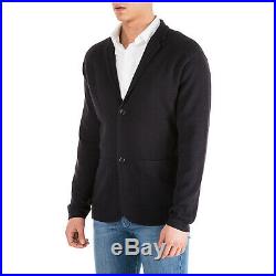 Emporio Armani Men's Jumper Sweater Cardigan New Slim Fit Blue Dab