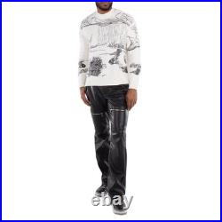 Emporio Armani Nature Embroidery Alpaca-Blend Sweater, Size Medium