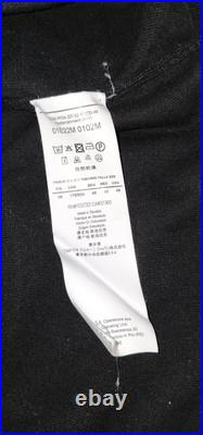 Emporio Armani Plain-knit, virgin-wool V-neck cardigan Black Size Medium 48EU