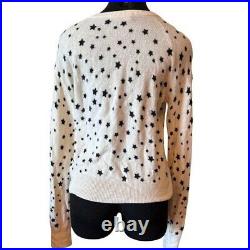 Equipment Kate Moss for Ryder Star Print Sweater Cashmere Pullover Retail $318