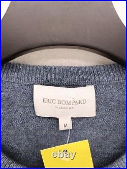 Eric Bompard Women's Jumper M Blue 100% Cashmere Crew Neck Pullover