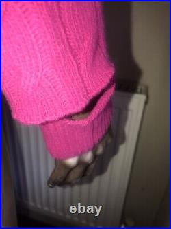 Erika Cavallini Maglia Donna Sweater Fucshia Pink Sz M Rrp £345 New with Tags