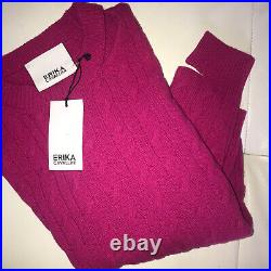 Erika Cavallini Maglia Donna Sweater Fucshia Pink Sz M Rrp £345 New with Tags