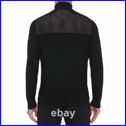 Ermenegildo Z ZEGNA Hybrid Navy Zip Neck Jumper Sweater Jacket RRP £525.00