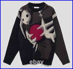 Evangelion The 4th Angel Sachiel Washable Jacquard Knit Sweater Japan NEW