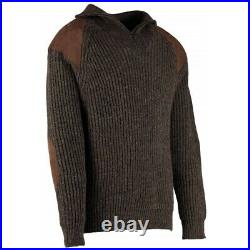 Exmoor 1/4 Zip Sweater Jumper British Wool washable suede patches £10 off SALE