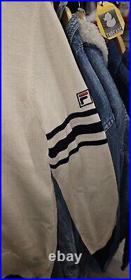 FILA Maglificio Biellese Wool Sweater Size Medium Deadstock 1980's Original New