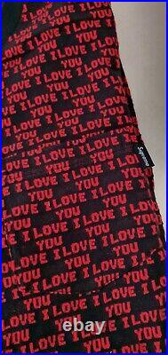 FW17 Supreme I Love You Jaquard Top Longsleeve M medium sweater black red jumper