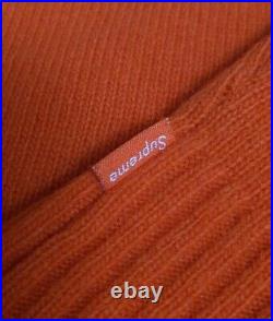 FW22 Supreme Embossed sweater size M medium orange jumper wool