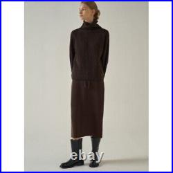 Facade Pattern Tasmania Wool Cashmere Sweater Medium/Large Womens NWT Brown