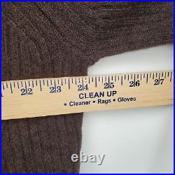 Facade Pattern Tasmania Wool Cashmere Sweater Medium/Large Womens NWT Brown