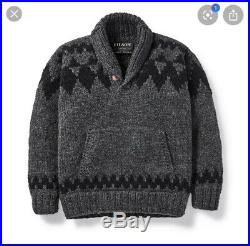 Filson Handmade Wolf Pass Pullover Cowichan Sweater Men's Size M NWT MSRP $595