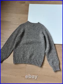 Filson Knit Sweater Medium 3 Gauge Brown Mix Wool Scotland Long Sleeve