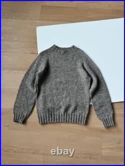 Filson Knit Sweater Medium 3 Gauge Brown Mix Wool Scotland Long Sleeve