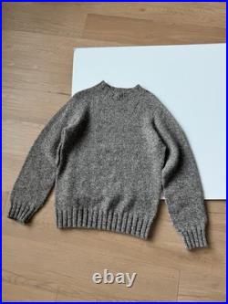 Filson Knit Sweater Medium 3 Gauge Brown Mix Wool Scotland Long Sleeve