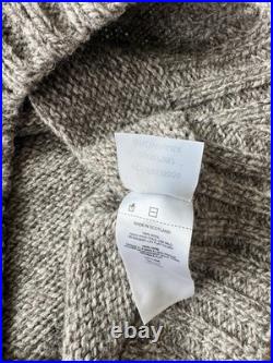 Filson Knit Sweater Medium 3 Gauge Brown Mix Wool Scotland Long Sleeve
