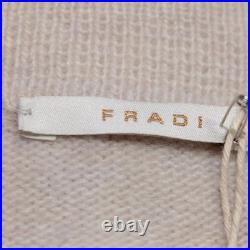 Fradi NWT Button Up Collared Cardigan Sweater Size M in Beige 100% Wool