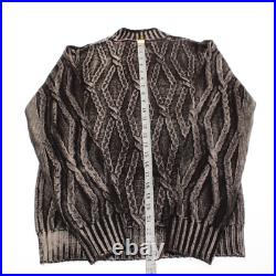 Fradi NWT Pullover Mock Neck Sweater Size Medium in Brown Dye 100% Wool