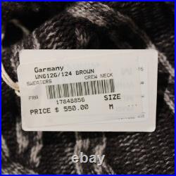 Fradi NWT Pullover Mock Neck Sweater Size Medium in Brown Dye 100% Wool