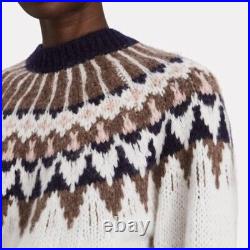 Frame Fair Isle Sweater Baby Alpaca Wool Blend M