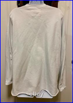 Frank &Eileen Longsleeves Relaxed Classic White Sweater Size MEXCELLENT CONDITN