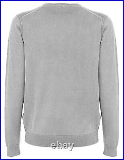 Fred Mello Gray Cotton Sweater for Men