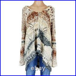 Free People Medium M Sweater Womens In My Arms Pullover Hoodie Oversized Slouchy