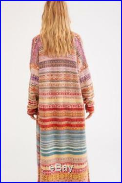 Free People NWT Medium/ Large Met Your Match Statement Maxi Sweater Coat