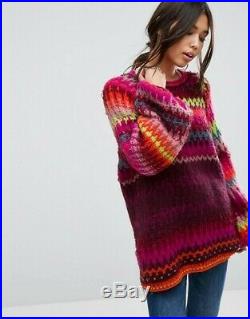 Free People NWT Size Medium Castles In The Sky Sweater NEW