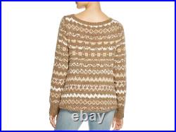 Free People'Through the Storm' Pullover Sweater Women Taupe size Medium