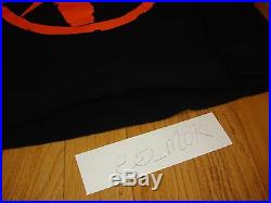 Free Shipping Vlone Fragment Friends Long Sleeve Hoody Sweater Black Orange Sz M